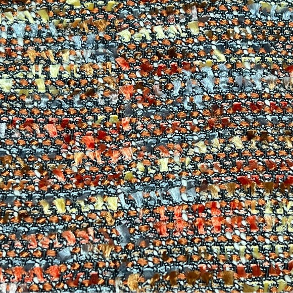 VINTAGE ETCETERA Brown Orange Speckled Tweed Blazer Jacket Women's Size 4 - Picture 15 of 16